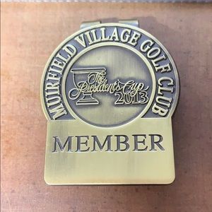 2013 The Presidents Cup Golf Member Money Clip
